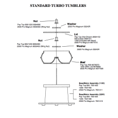 Turbo 1200 PRO Tumbler Tumblers & Tumbler Kits